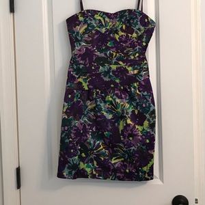 Strapless cocktail dress with pockets